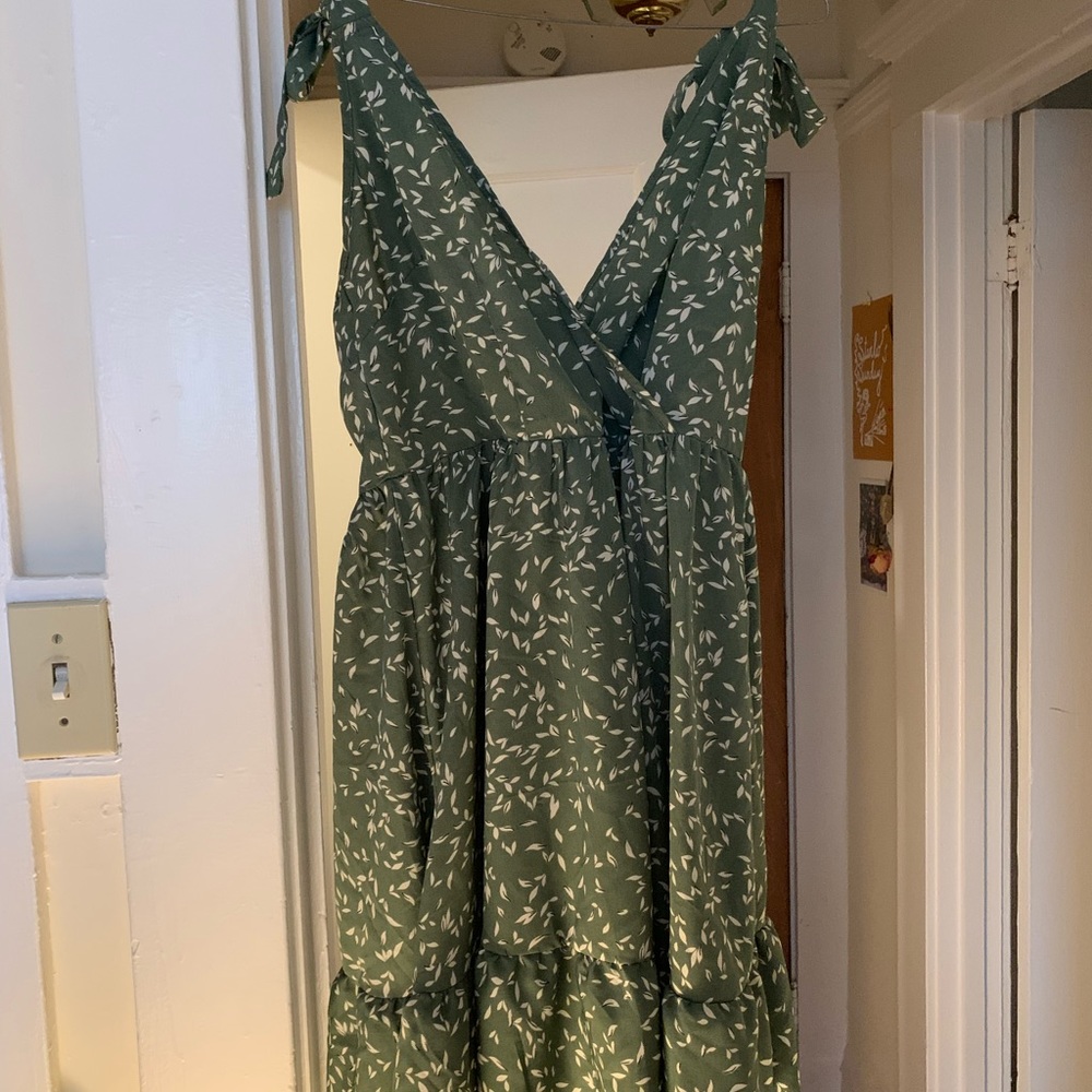 Green summer dress